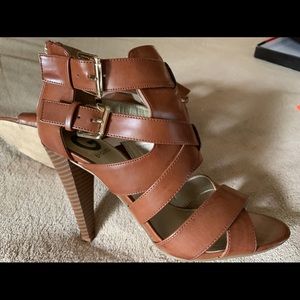 Brown Guess Brand Heels 8 1/2 M